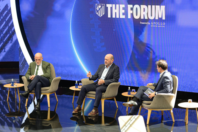 El presidente de la RFEF, Rafael Louzán, en The Forum.