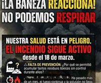 Ciudadanos de La Bañeza convocan concentraciones ante la persistencia del incendio en la zona industrial