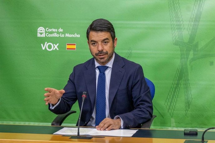 El portavoz de Vox en las Cortes de C-LM, Iván Sánchez.
