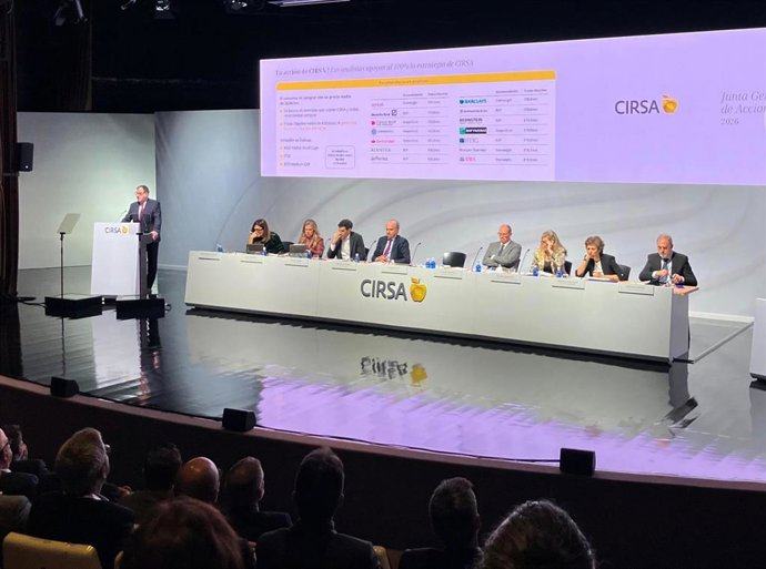 Momento de la Junta General de Accionistas 2026 de Cirsa