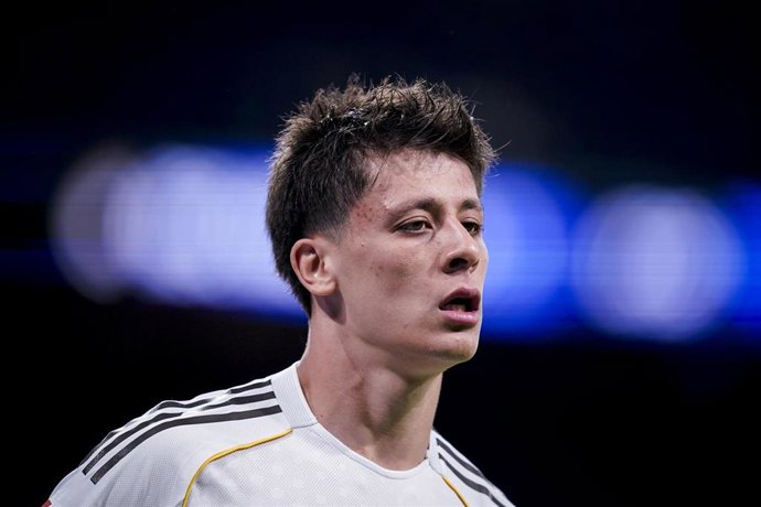 Arda Güler durante un partido del Real Madrid