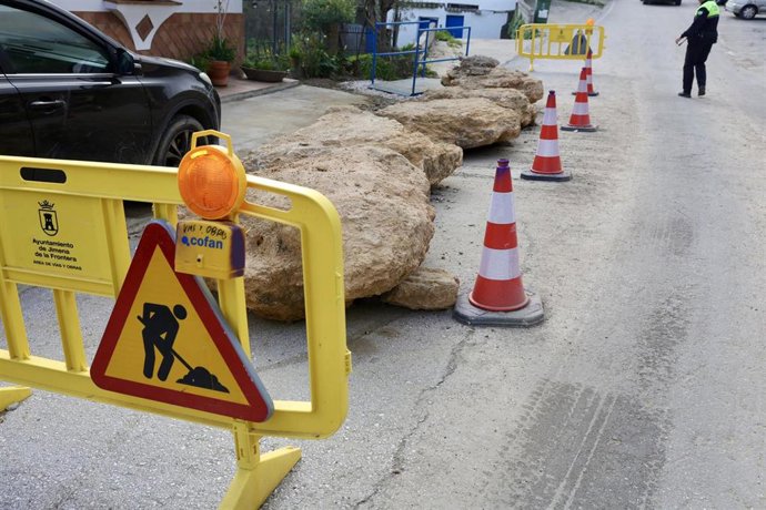 Archivo - Imagen de archivo de los daños provocados por el pasado temporal en Jimena de la Frontera (Cádiz).