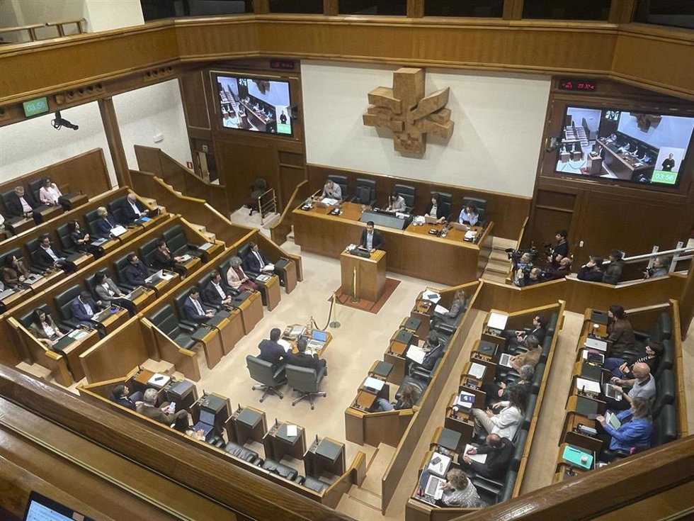 Pleno en el Parlamento Vasco