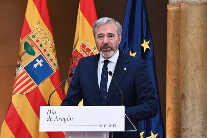 El presidwnte del Gobierno de Aragón en funciones, Jorge Azcón.