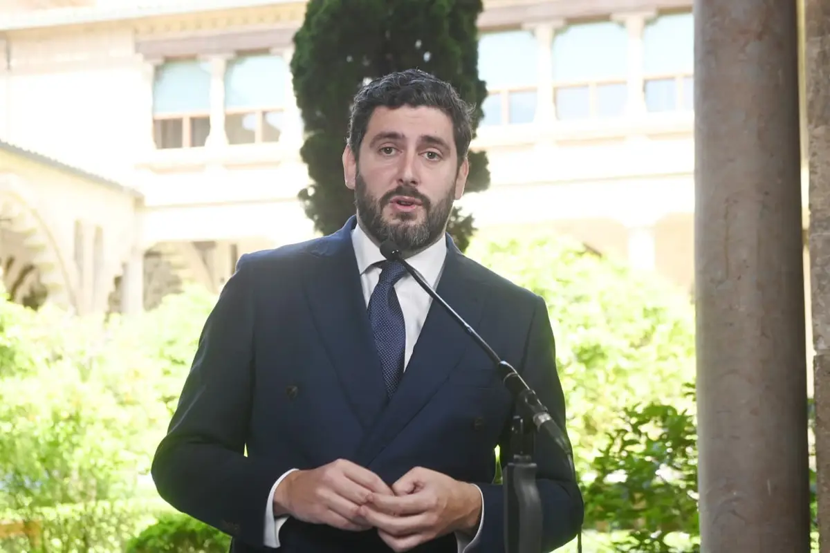 El portavoz de Vox en las Cortes de Aragón, Alejandro Nolasco.