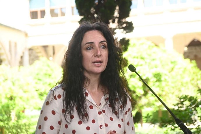 La portavoz de IU en las Cortes de Aragón, Marta Abengochea, en el Día de Aragón 2026.