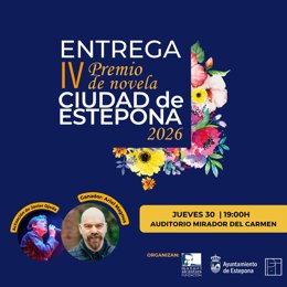 El cantante Javier Ojeda actuará en la entrega del IV Premio de Novela Ciudad de Estepona