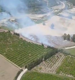 Declarado un incendio forestal en un paraje de Casares.