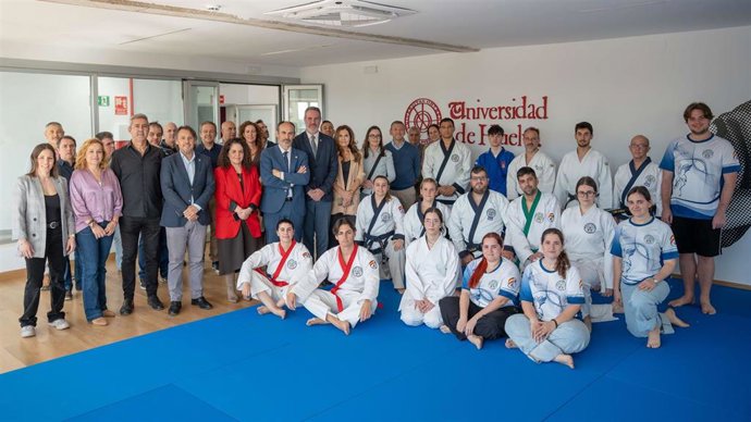 Inauguración del nuevo centro de artes marciales de la Universidad de Huelva,