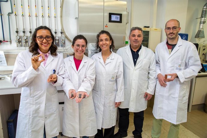 Parte del equipo de investigación de la UA artífice de la patente