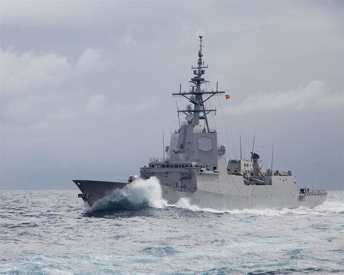 Archivo - Imagen de la fragata Álvaro de Bazán.