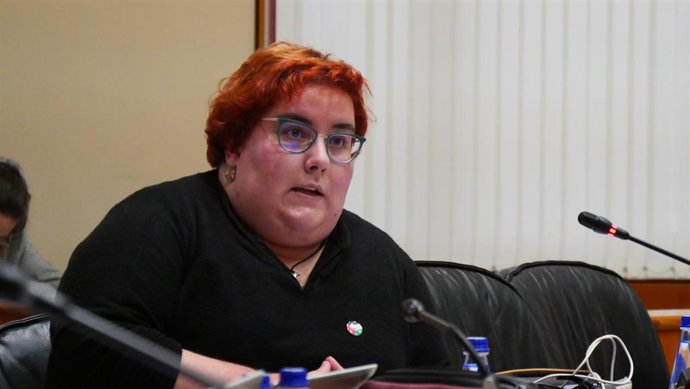 Archivo - La diputada nacionalista Iria Carreira
