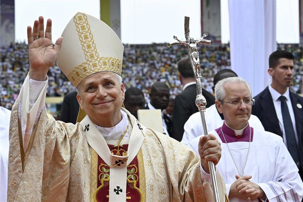 El Papa en la misa de despedida de Malabo.