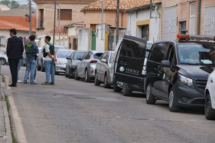 Calle de Seseña en la que se habría cometido el crimen machista.