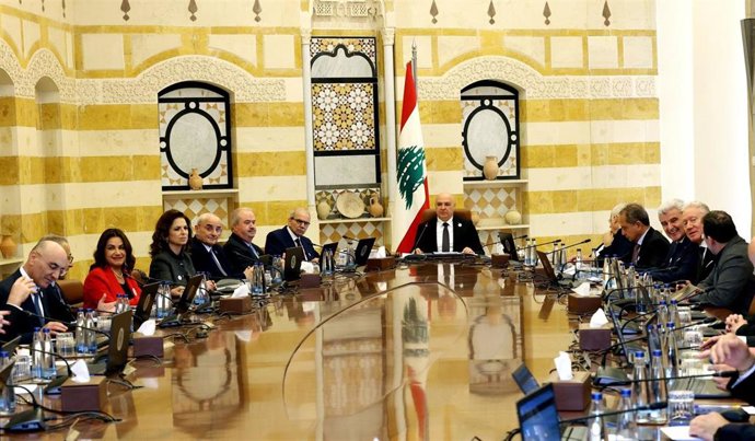 Reunión del Consejo de Ministros en presencia del presidente libanés, Joseph Aoun