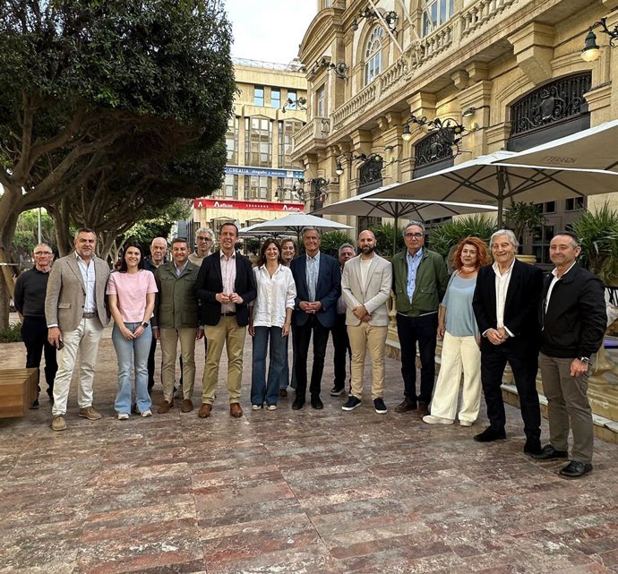 El europarlamentario socialista, exministro de Justicia y académico Juan Fernando López Aguilar en Almería.