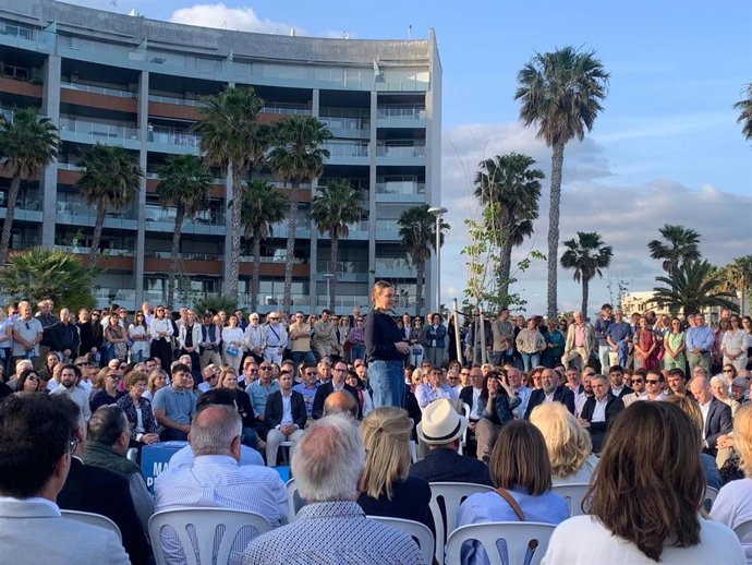 La presidenta del PP Baleares, Marga Prohens, en el acto para presentar su candidatura para revalidar la presidencia en el XVII Congreso