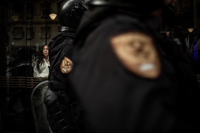 April 8, 2026, Caba, Buenos Aires, Argentina: Argentina's Lower House debates a reform to the Glacier Law, already approved by the Senate, that would redefine protected zones to allow economic activity in some periglacial areas. Outside Congress, security