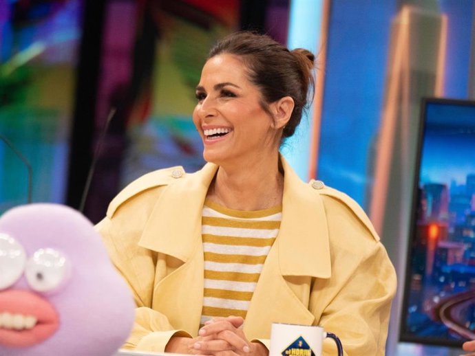 Nuria Roca en el plató de 'El Hormiguero'