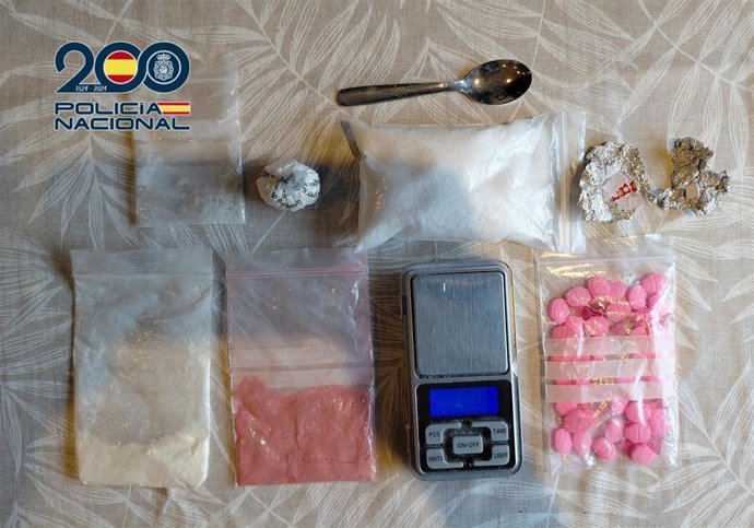 Droga intervenida en la operación