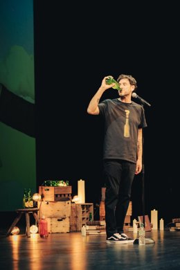 Joaquín Pajarón, en un espectáculo