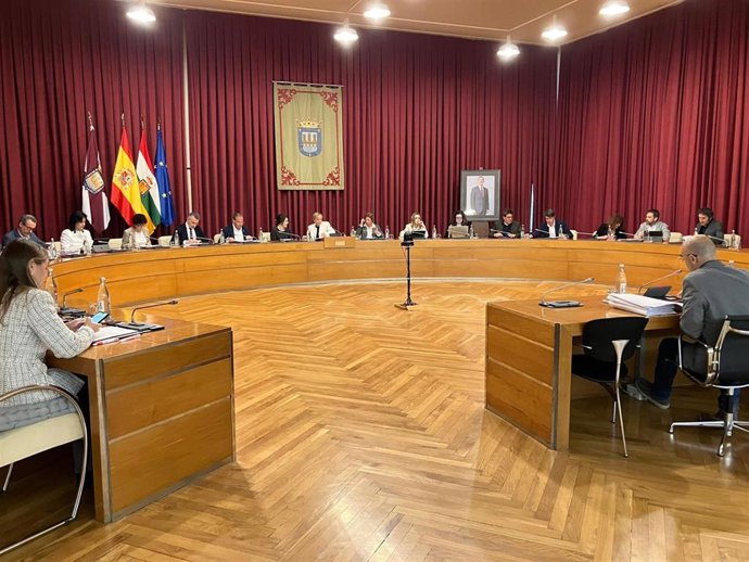 Pleno extraordinario del Ayuntamiento de Logroño