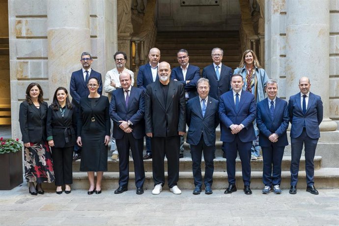 Los participantes en el encuentro