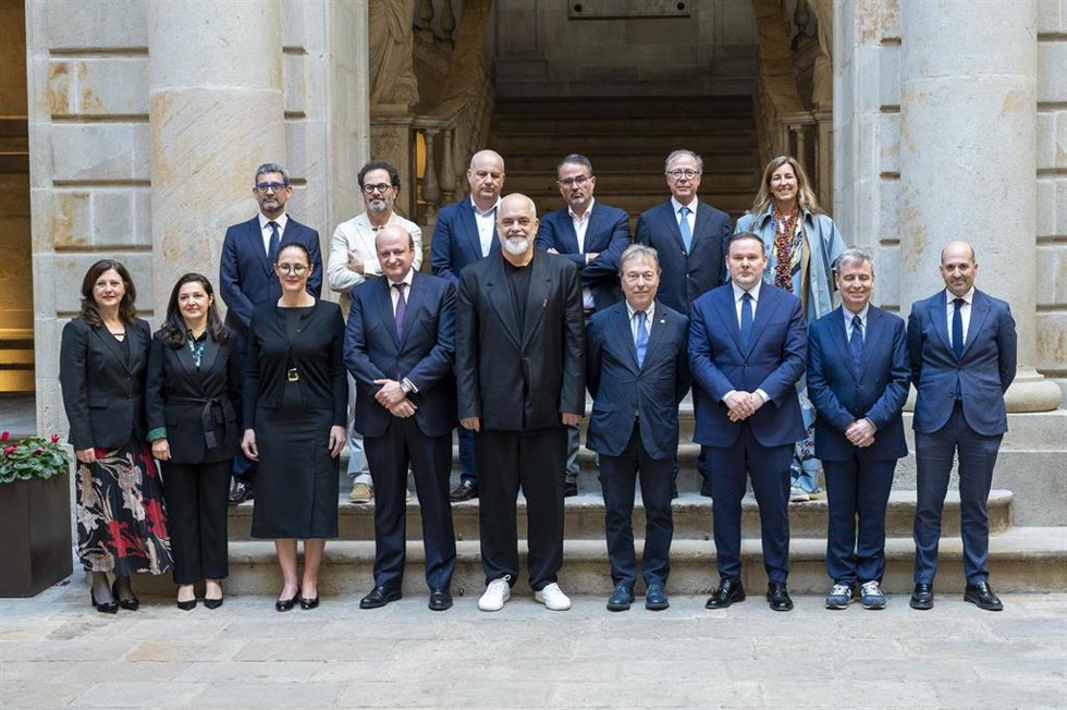 Los participantes en el encuentro