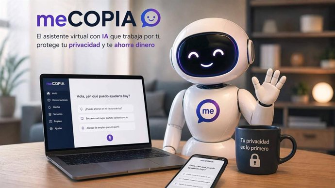 meCOPIA; El asistente virtual con IA que trabaja por el usuario, protege su privacidad y le ahorra dinero