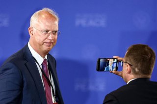 Archivo - USA, ANCHORAGE - AUGUST 15, 2025: Kirill Dmitriev, Special Presidential Envoy for Investment and Economic Cooperation with Foreign Countries, CEO, Russian Direct Investment Fund (RDIF), arrives for a joint press conference by Presidents Donald T