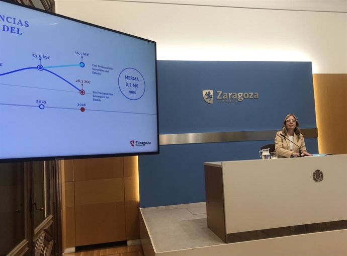 La Consejera Municipal De Hacienda Y Fondos Europeos Del Ayuntamiento De Zaragoza, Blanca Solans