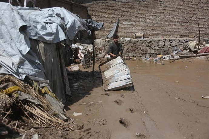 Daños materiales por las inundaciones en la provincia de Nangarhar, en el este de Afganistán (archivo)