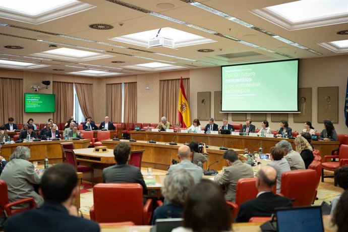 Presentación del manifiesto del GECV en la Sala Constitucional del Congreso