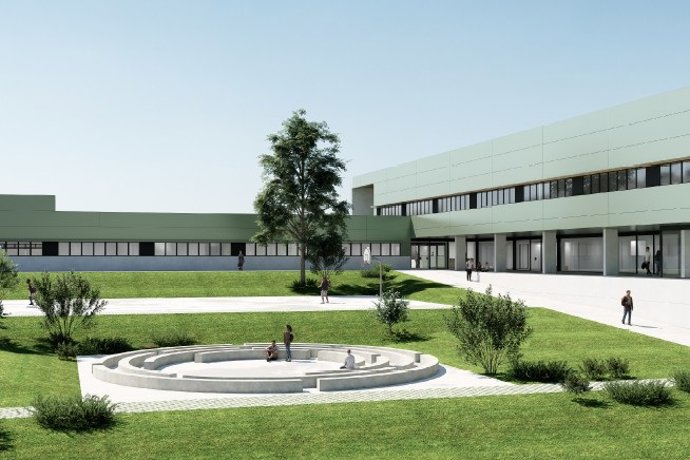 Imagen del proyecto del nuevo centro integrado de formación profesional de Tudela.