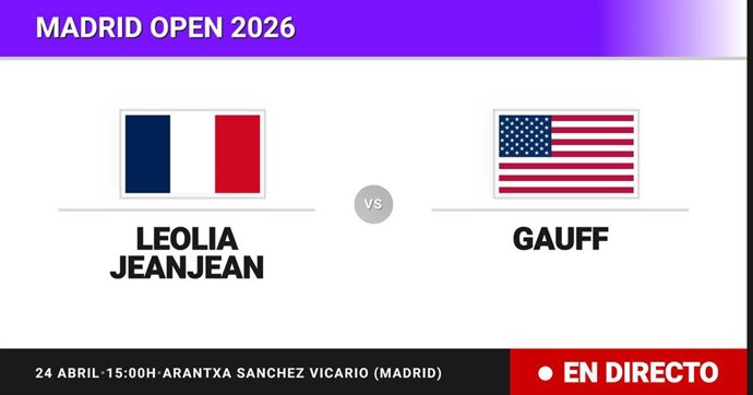 Leolia Jeanjean - Coco Gauff: resumen y estadísticas del partido de Treintaidosavos de final de Madrid Open