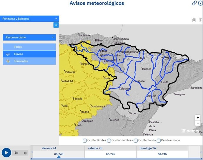 La CHE intensifica la vigilancia ante la posibilidad de crecidas en barrancos esta tarde en Cantabria y otras CCAA