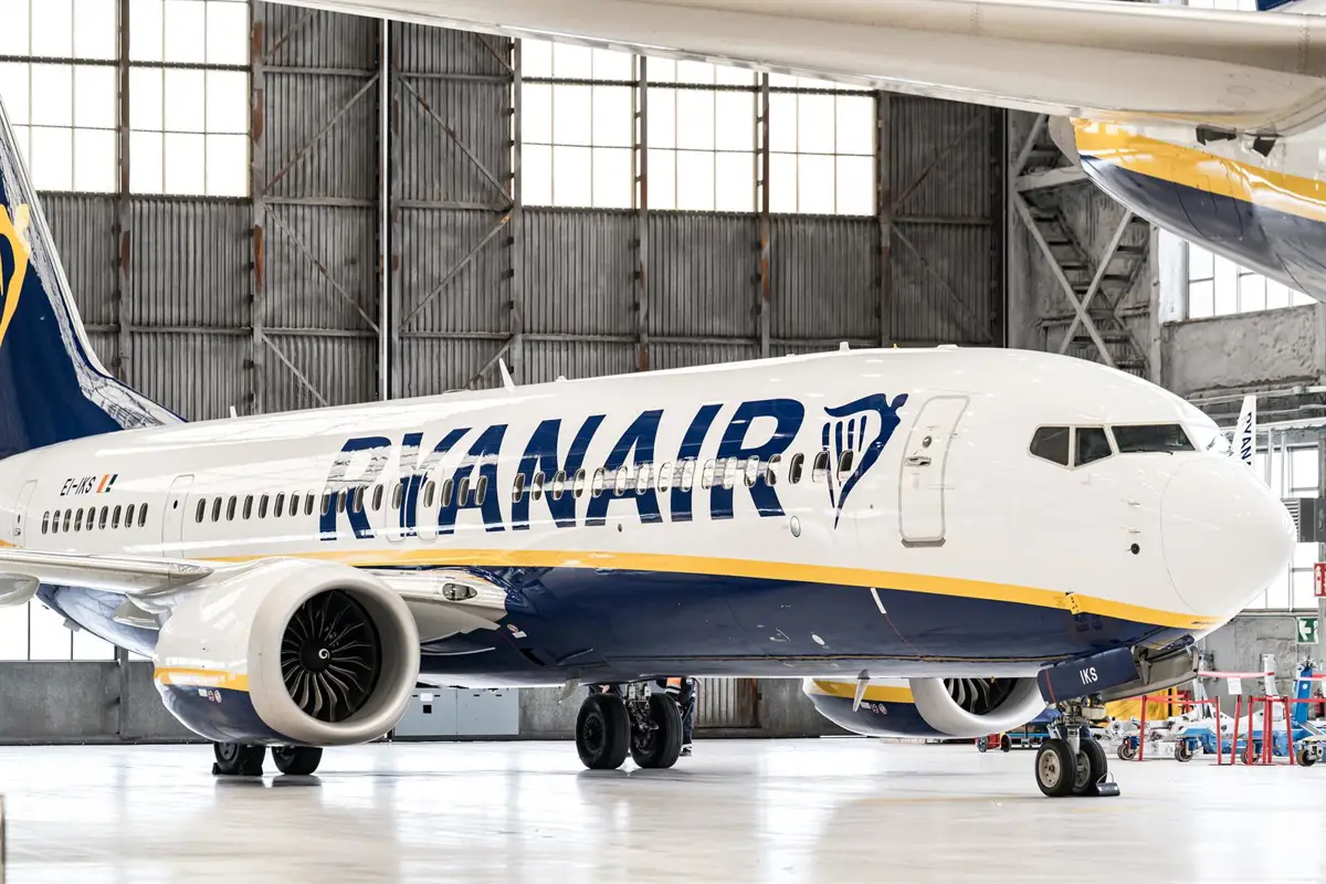 Un avión de Ryanair
