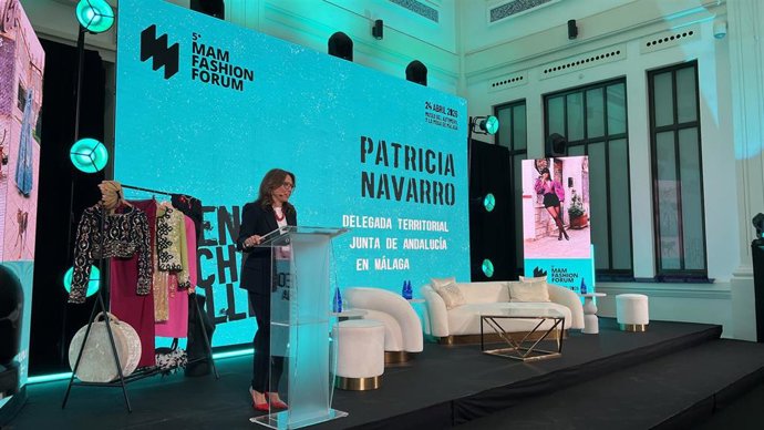 La delegada del Gobierno de la Junta de Andalucía en Málaga, Patricia Navarro, en la V edición de MAM Fashion Forum.