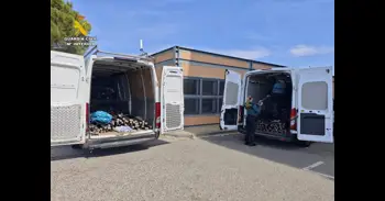 Detenidas cuatro personas por un delito de receptación de más de cuatro toneladas de cabe de cobre en Fraga