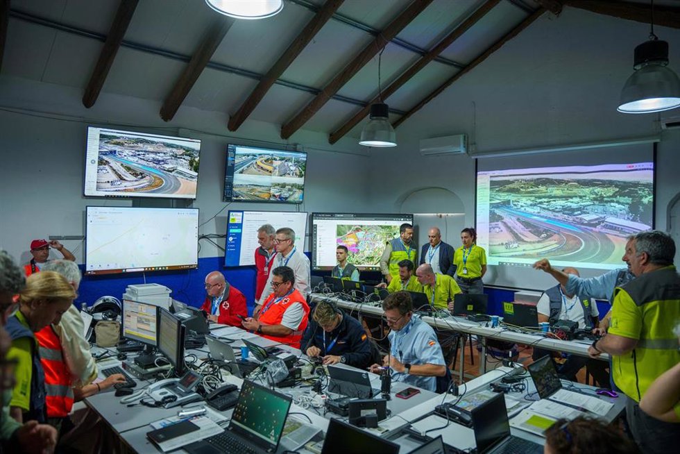 Instalaciones del PMA del Gran Premio de Motos de Jerez.