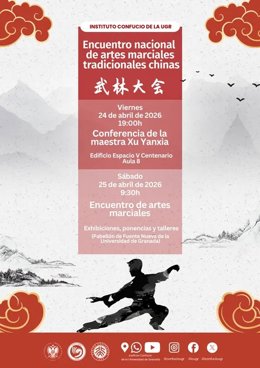 Cartel del Encuentro Nacional de Artes Marciales Chinas.