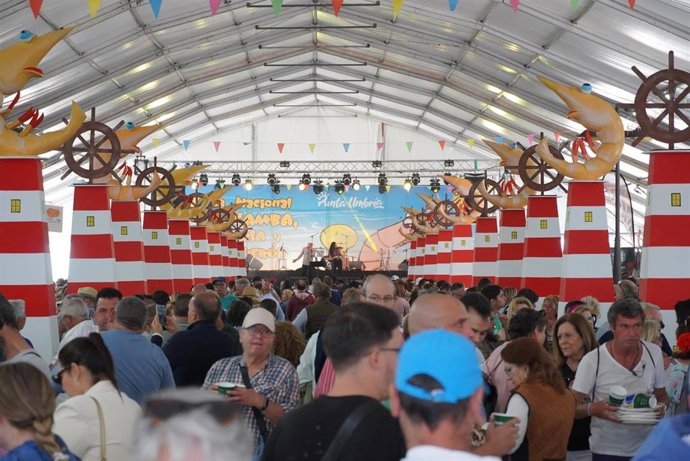 Carpa de la XXX Feria de la Gamba, la Chirla y el Boquerón de Punta Umbría.