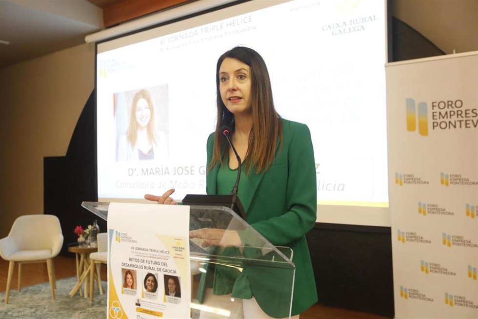 La conselleira de Medio Rural, María José Gómez