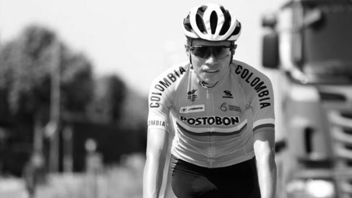 El ciclista colombiano Cristian Camilo Muñoz