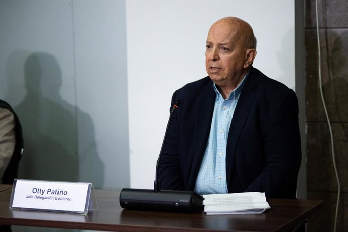 Archivo - October 10, 2023, Bogota, Cundinamarca, Colombia: The Colombian government chief Negotiator Otty Patino during a joint declaration on the progress of the peace process between the Colombian government and the National Liberation Army, at the Uni