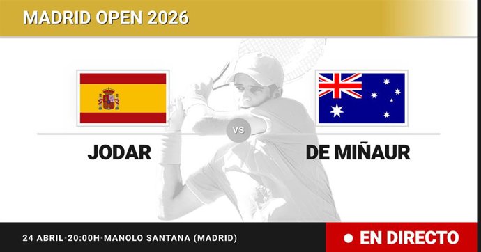 Rafael Jodar - Alex de Minaur: resumen y estadísticas del partido de Treintaidosavos de final de Madrid Open