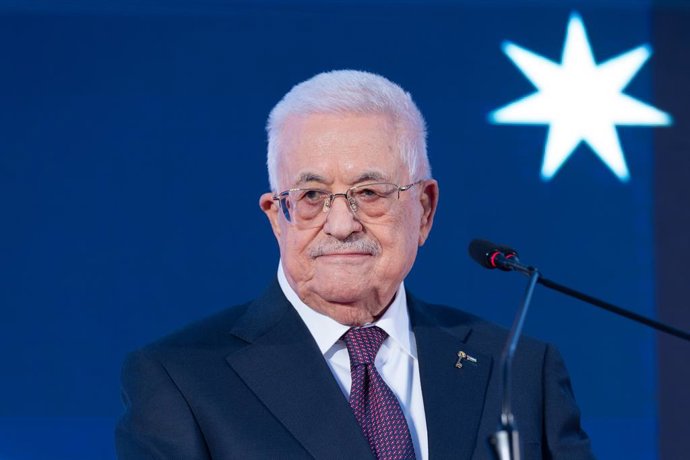Archivo - Arquivo - Roma, Itália / Roma, Itália: O presidente da Autoridade Palestina, Mahmoud Abbas, participa de uma reunião em Roma organizada pelo Atreju 2025, o Festival dos Irmãos da Itália.
