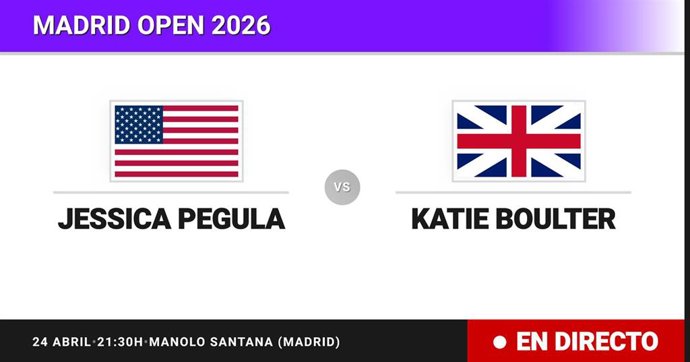 Jessica Pegula - Katie Boulter: resumen y estadísticas del partido de Treintaidosavos de final de Madrid Open