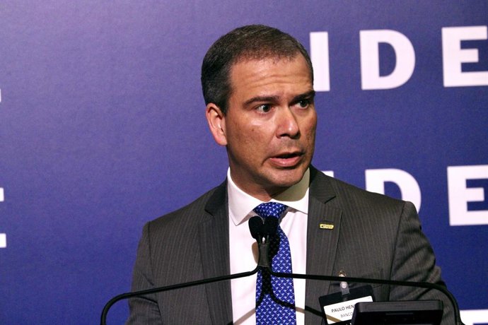 Archivo - May 13, 2025, New York City, New York: (new) 14th lide brazil investment forum in new york. May 13, 2025, new york, usa : paulo henrique costa, brb bank, during the 14th lide brazil investment forum taking place at harvard club in new york durin