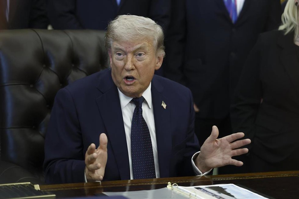 El presidente de EEUU, Donald Trump, en el Despacho Oval.